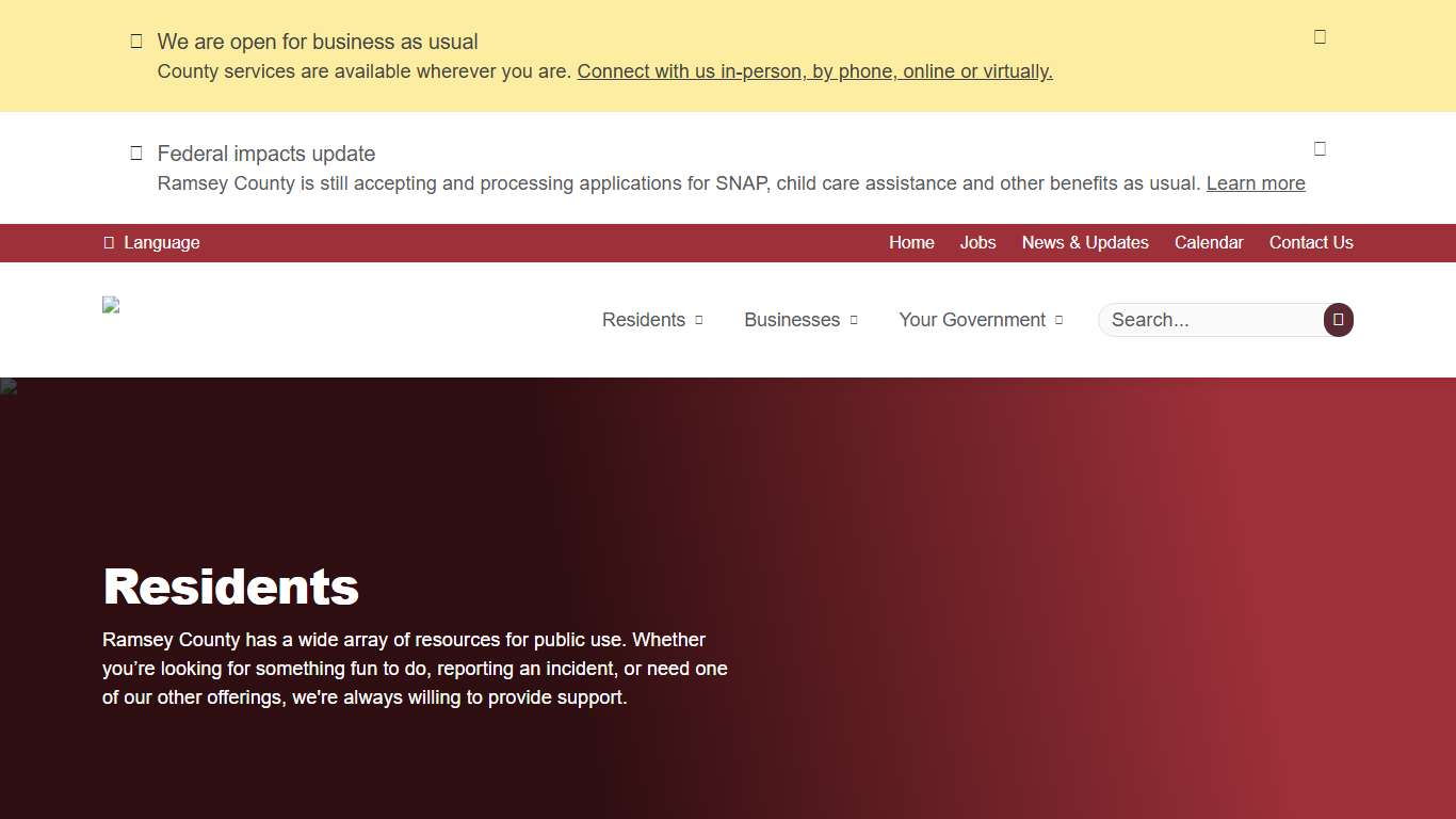 Residents Ramsey County, Minnesota